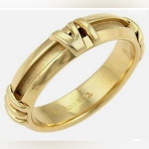 Tiffany & Co Yellow Gold Atlas Ring In 18k (Size Us5) RingSize: 49.